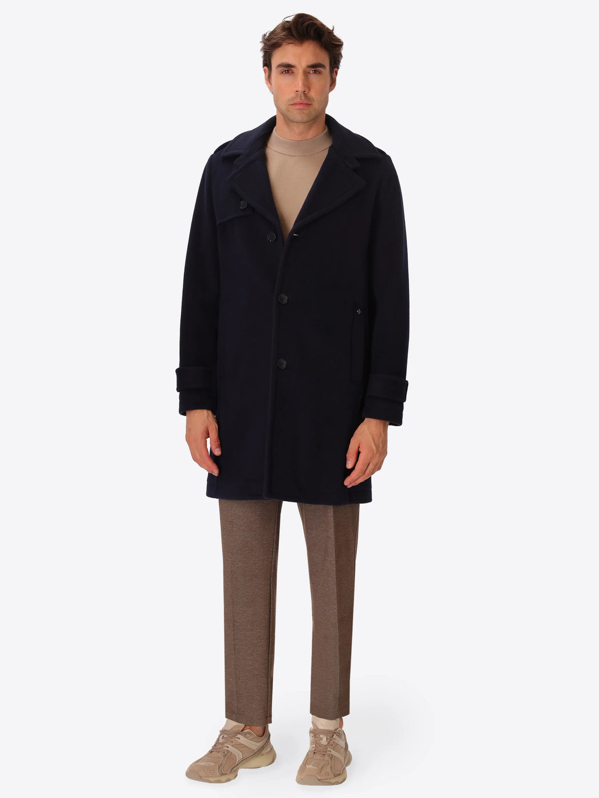DISTRETTO 12 – WOOL BLEND TRENCH COAT MANCHESTER