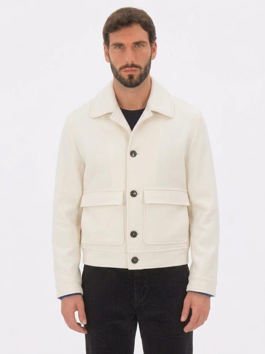 ROBERTO PEPE LUXURY - WOOL AVIATOR BOMBER