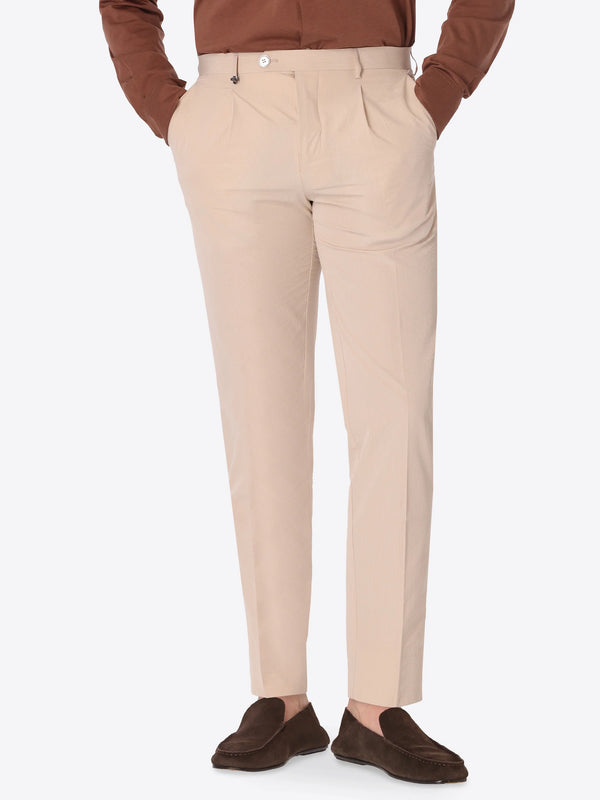 DISTRETTO 12 – CARROT-FIT PLEATED TAILORING TROUSERS AREZZO