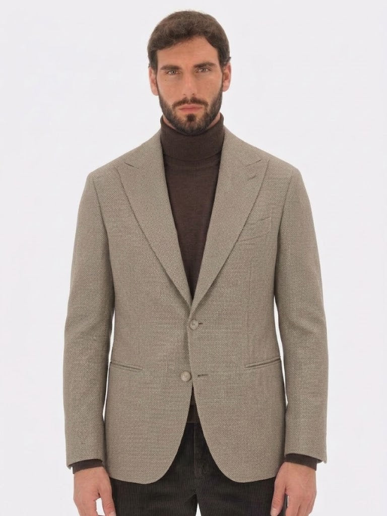 ROBERTO PEPE LUXURY – MICRO DOT WOOL BLAZER