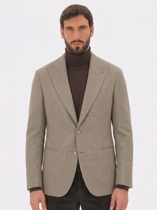 ROBERTO PEPE LUXURY – MICRO DOT WOOL BLAZER