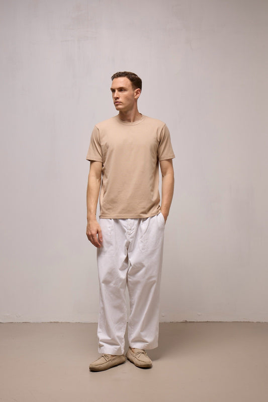 WOOL&CO – COTTON JERSEY SHORT SLEEVES CREWNECK T-SHIRT