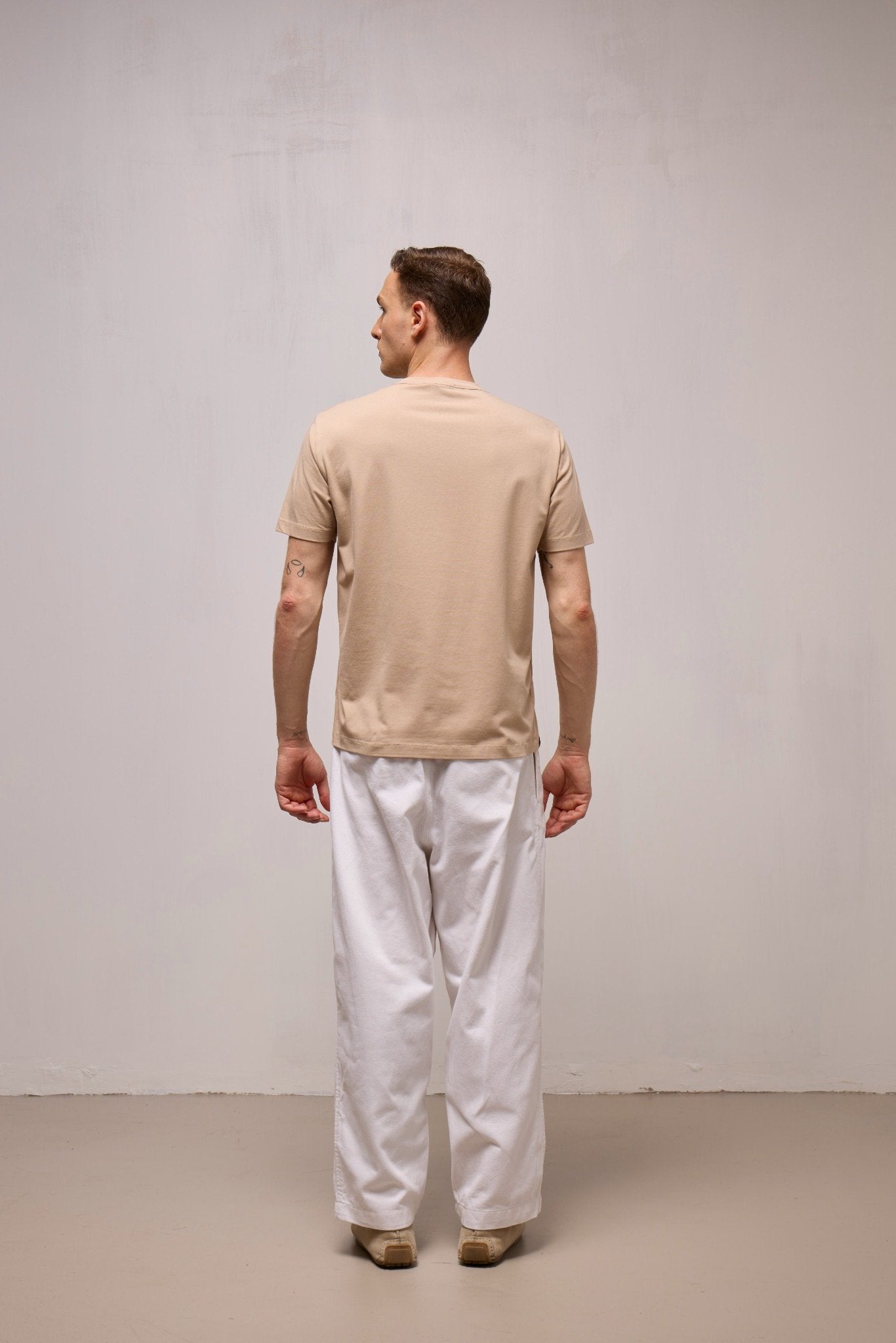 WOOL&CO – COTTON JERSEY SHORT SLEEVES CREWNECK T-SHIRT