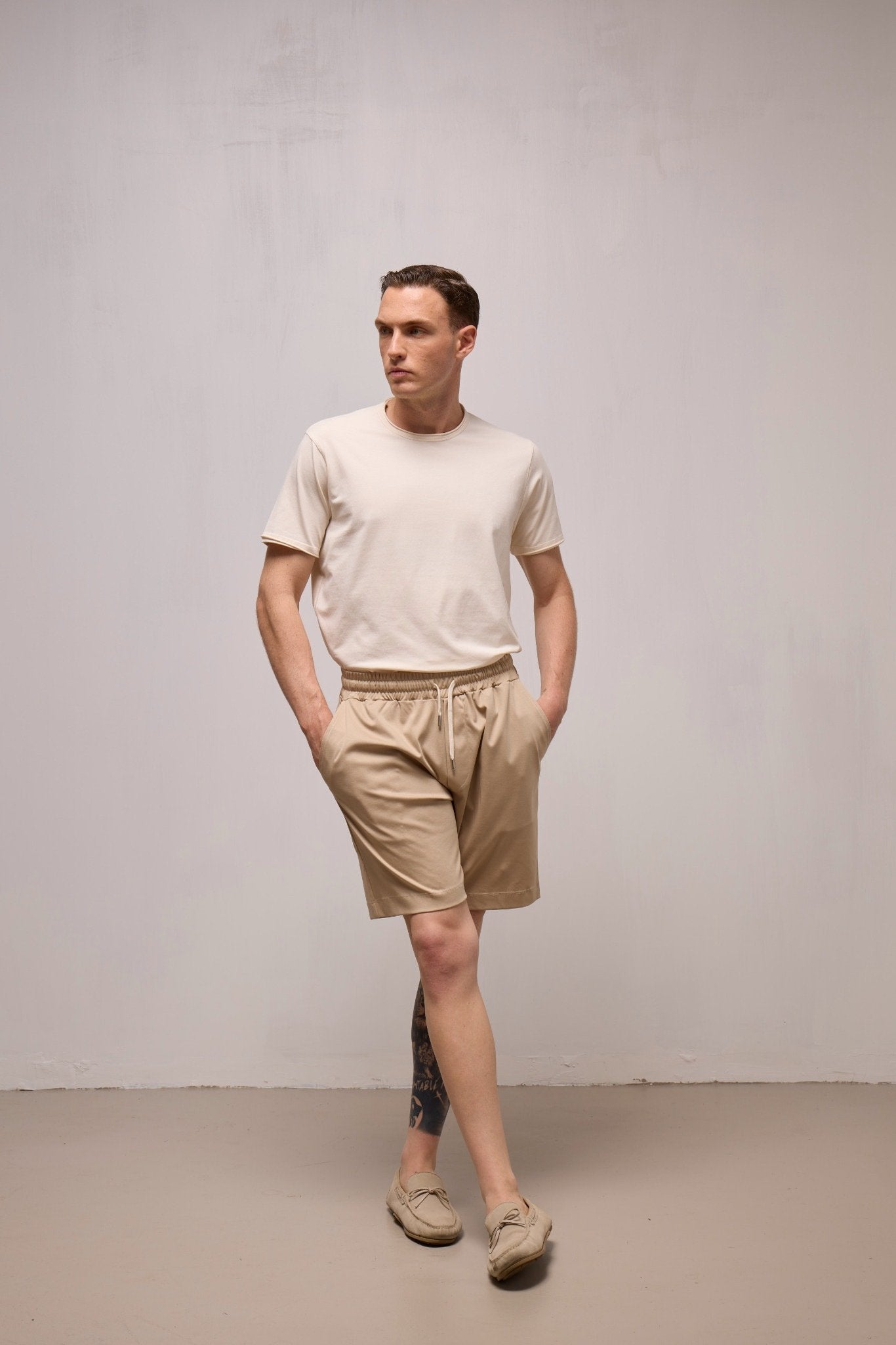 WOOL&CO – SHORT SLEEVES CREWNECK T-SHIRT