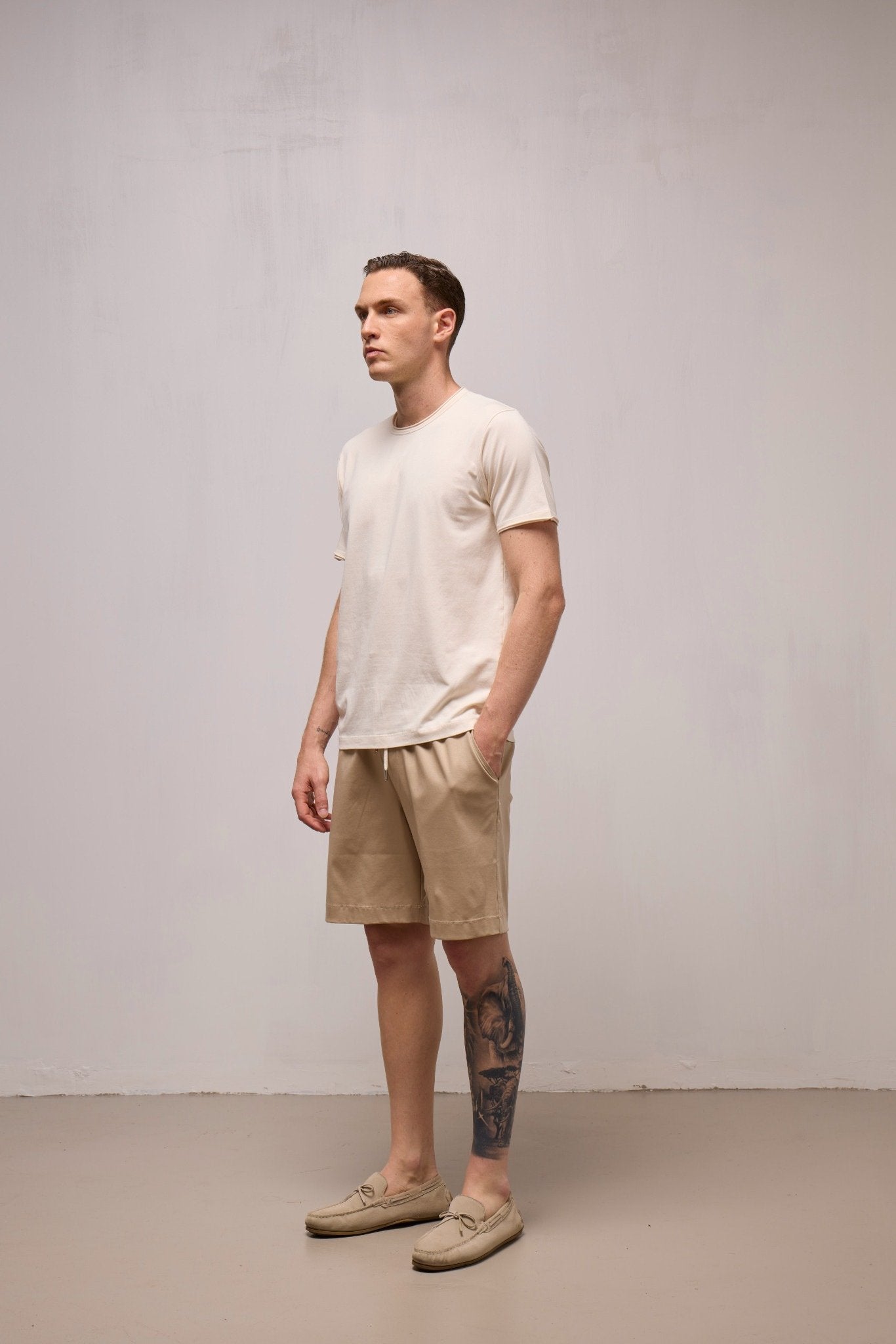 WOOL&CO – SHORT SLEEVES CREWNECK T-SHIRT