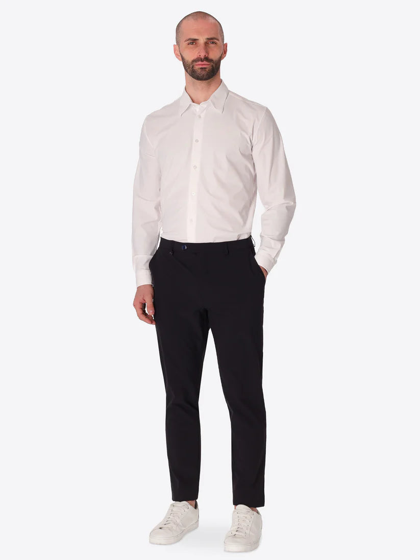 DISTRETTO12 – STRIPED SUPER-COMFORT TAILORING TROUSERS CARRUBO