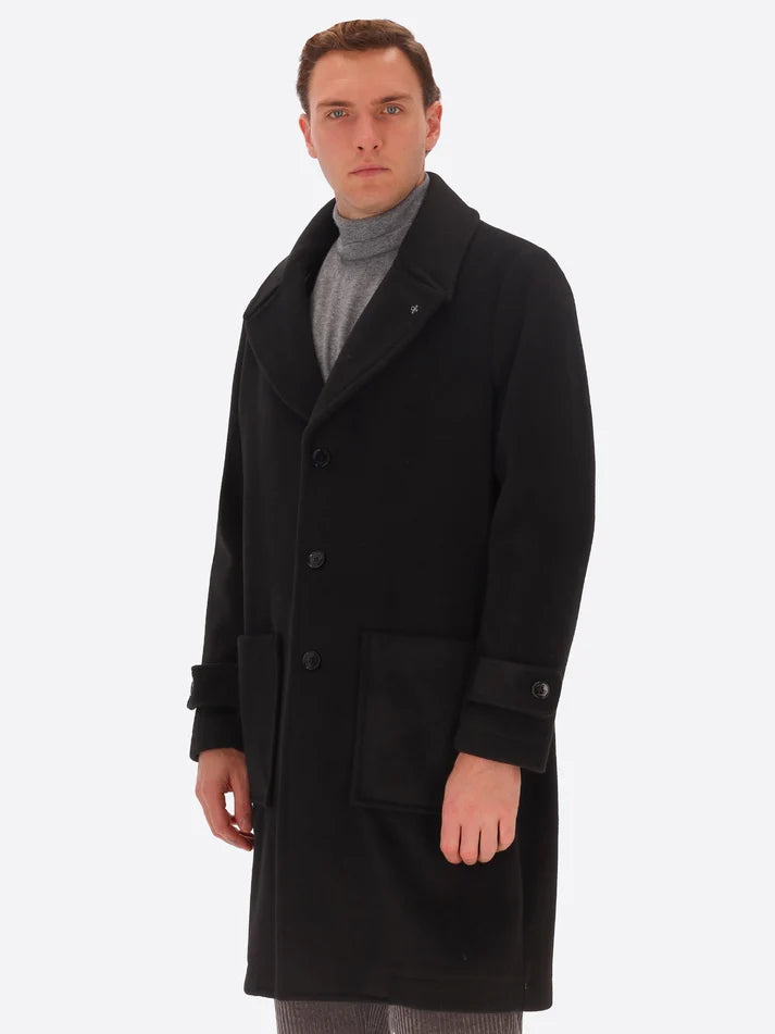 DISTRETTO 12 - WOOL BLEND OVERSIZED COAT MANCHESTER