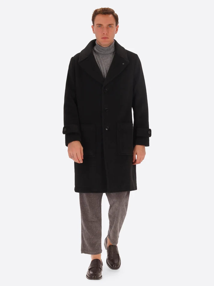 DISTRETTO 12 - WOOL BLEND OVERSIZED COAT MANCHESTER