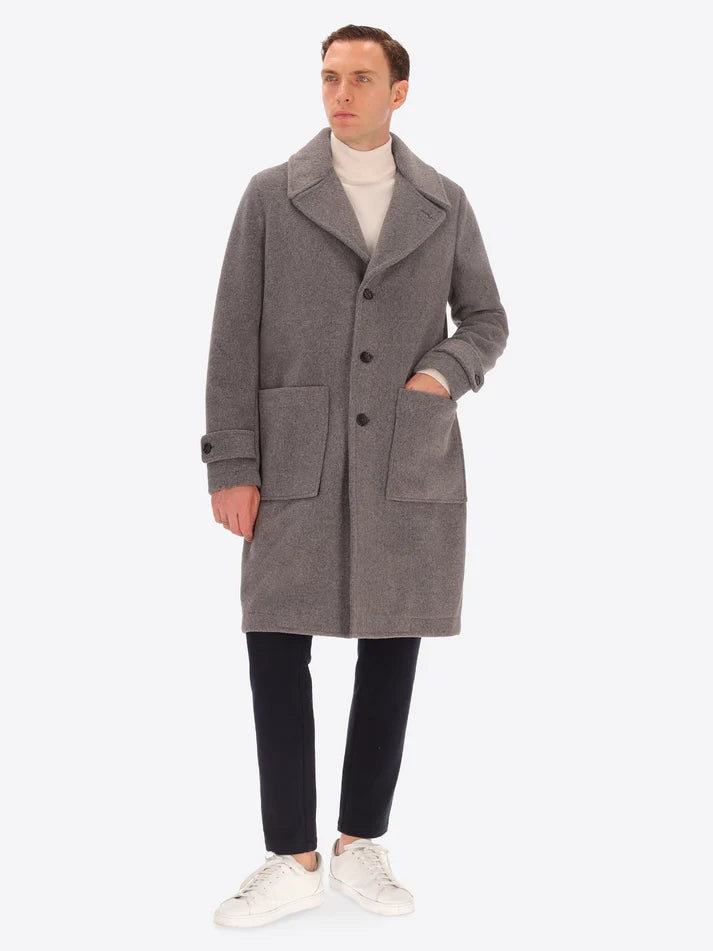 DISTRETTO 12 - WOOL-BLEND OVERSIZED COAT MANCHESTER
